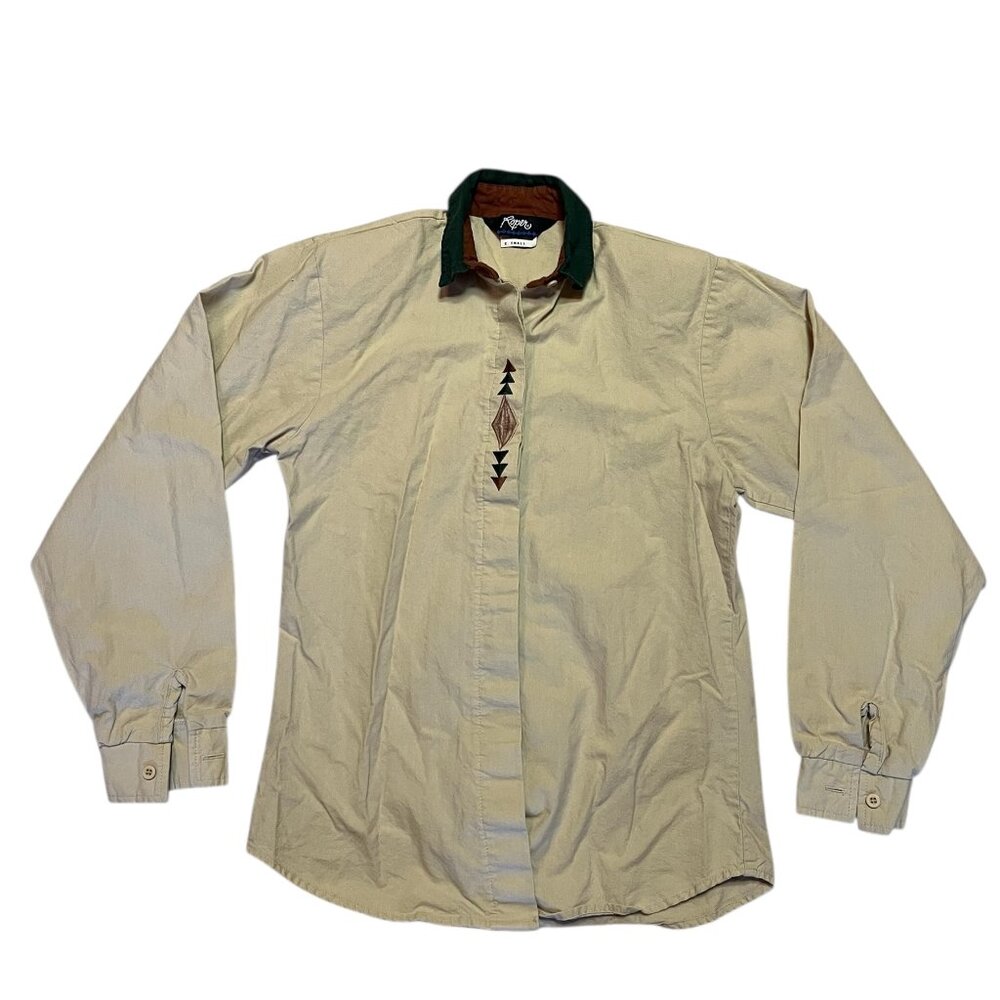 Vintage Roper Western Shirt Youth Boy's Size X Small Button Up Long Sleeves USA